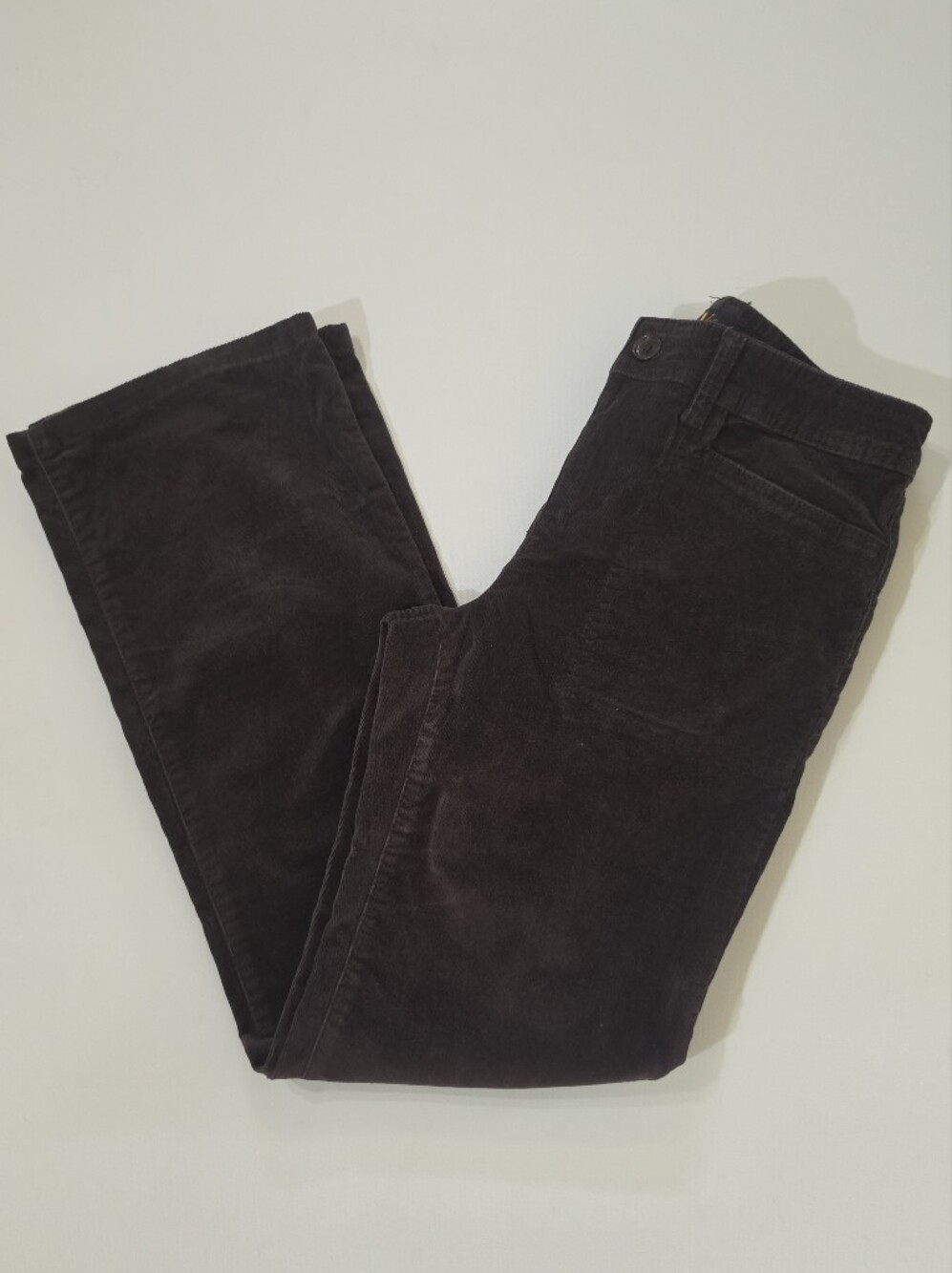 Gloria Vanderbilt Corduroy Pants Womens Size 4P Brown Bootcut Utility Pocket